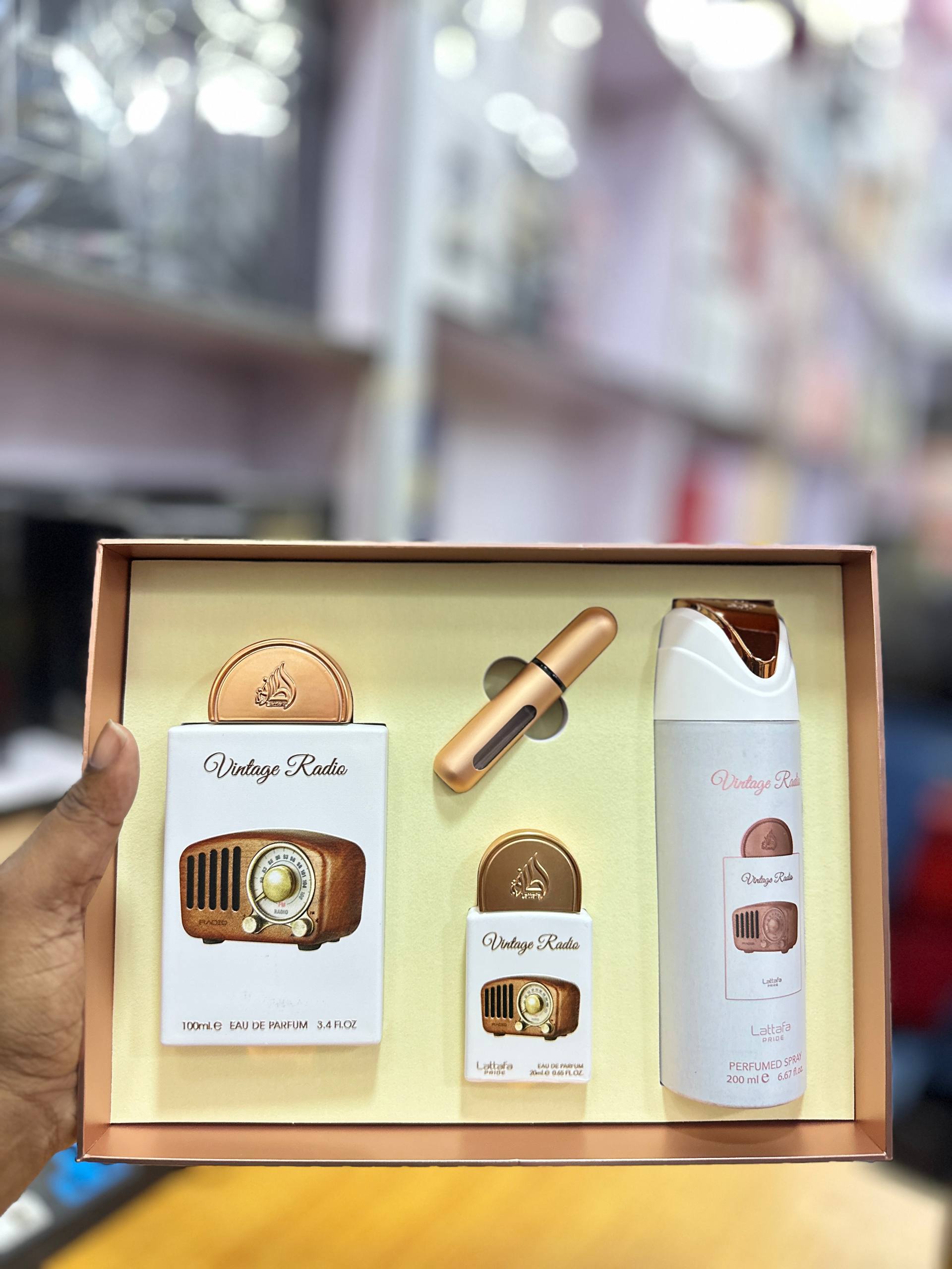 Vintage radio Giftset